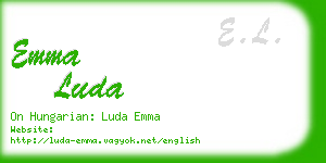 emma luda business card